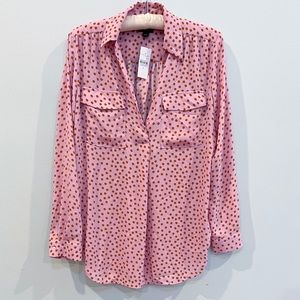 Ann Taylor Pink Blouse size small with tags